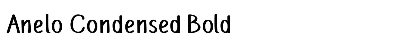 Anelo Condensed Bold image